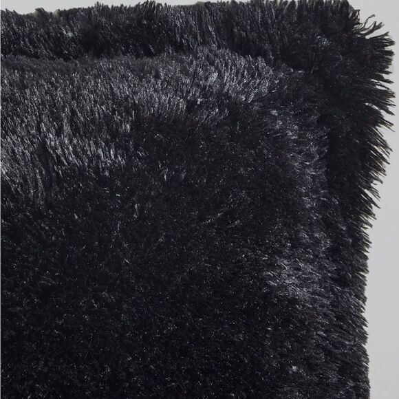 Intelligent Design - Malea Shaggy Faux-Fur Duvet Cover Sets - Black - Picture 7 of 10